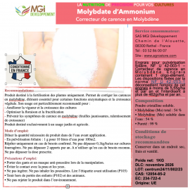 Equation Moly'poudre - Boite de 1kg