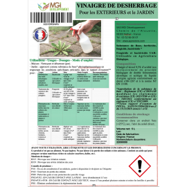 Vinaigre de desherbage 5L