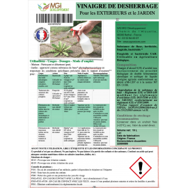 Vinaigre de desherbage 10L