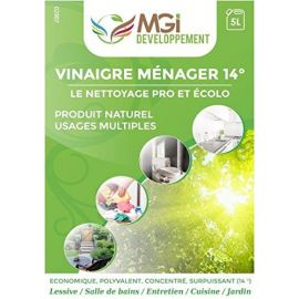 Vinaigre 14° Surpuissant Professionnel - Utilisation En Désinfectant Et Nettoyage - Bidon 10 Litres